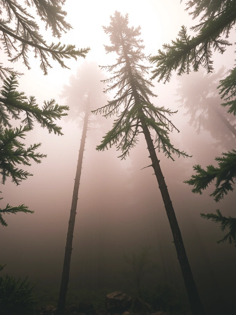 A dense forest canopy
